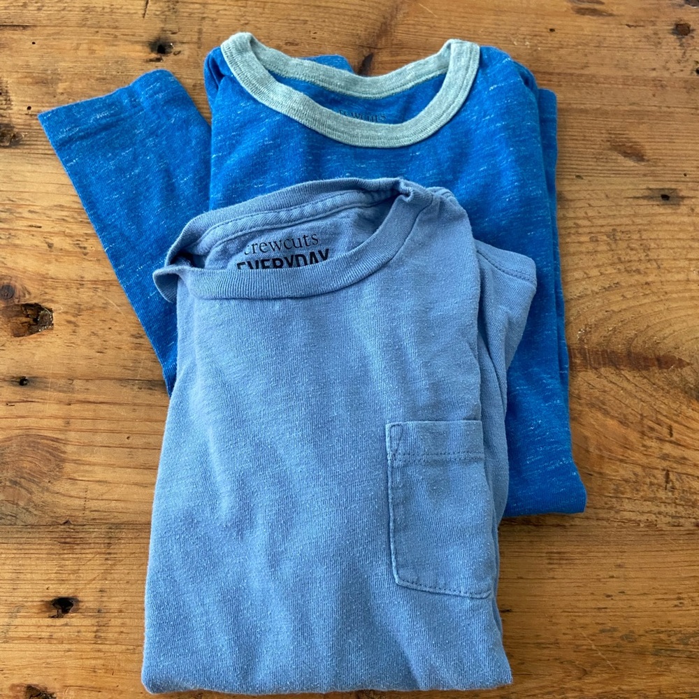 2 JCrew sz 10 tees. Good condition.